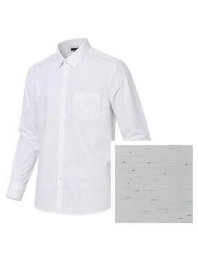 Marc Anthony Slim Fit Long Sleeve Button Up Shirt Mens XXL White Black Speckled